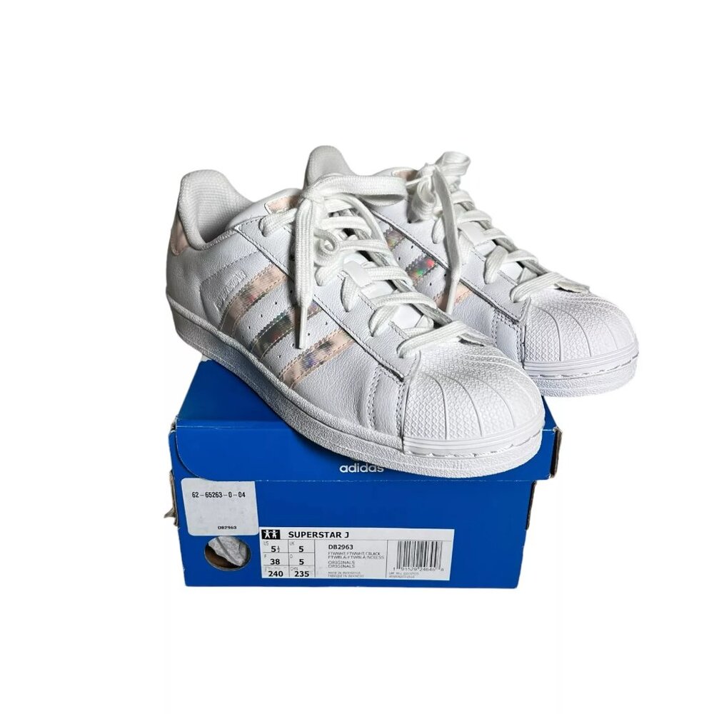 Adidas Superstar Women's Multicolor Lace-Up Sneaker Shoes Size 5.5 DB2963 - Picture 4 of 16